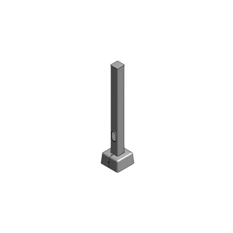Square Straight Steel Pole